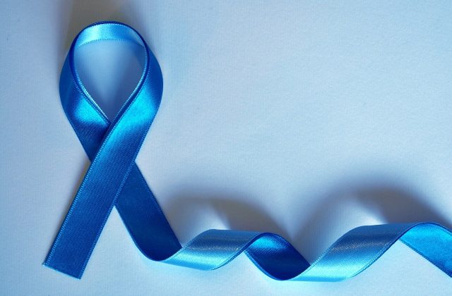 rak prostaty, niebieska wstążeczka, onkologia, nowotwór, rak gruczołu krokowego